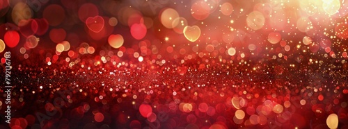 Red and Black Background With Hearts