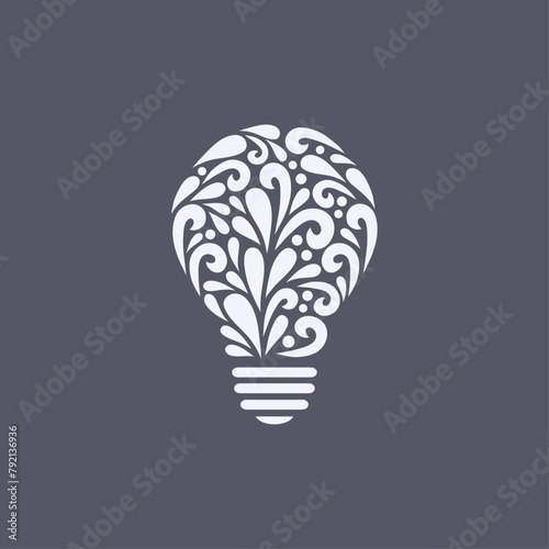 Lightbulb idea concept. photo