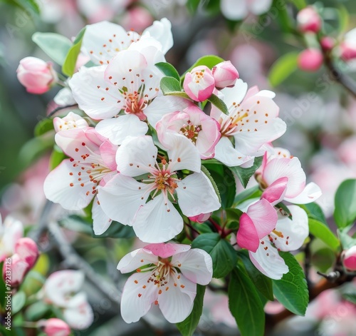 Blooming Bush of Pink Flowers