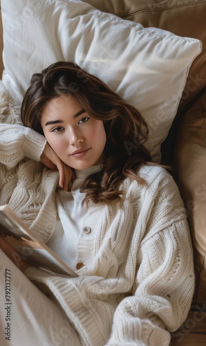 Woman Laying on Bed Under Blanket