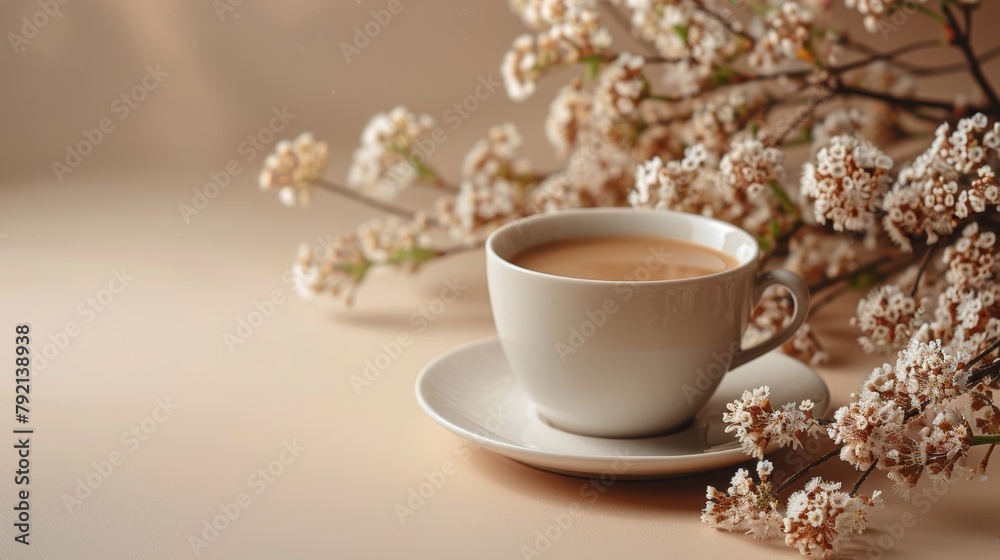 A Cup of Coffee on a Table A Cup of Coffee on a Table