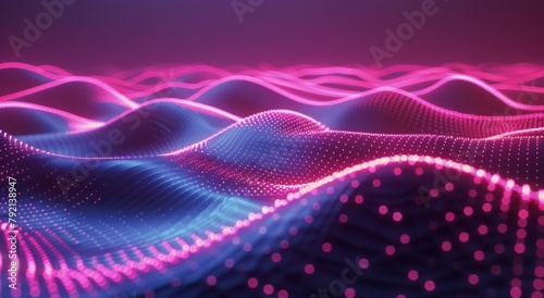 Computer Generated Image of a Mountain Range