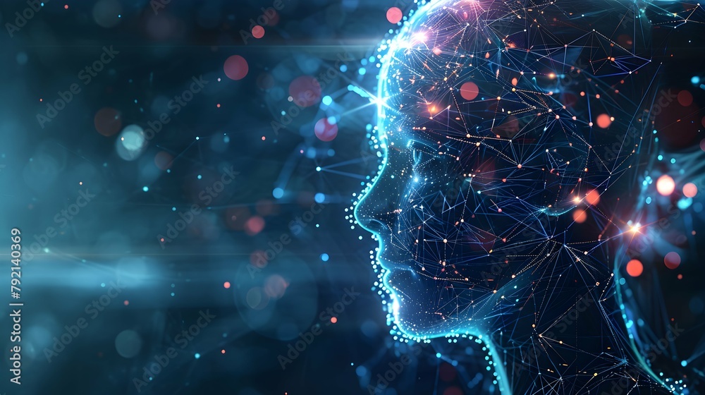 brain connected to the motherboard, abstract future technology concept illustration brain connected to the motherboard, abstract future technology concept illustration