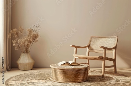 Living Room Featuring Chair and Round Rug