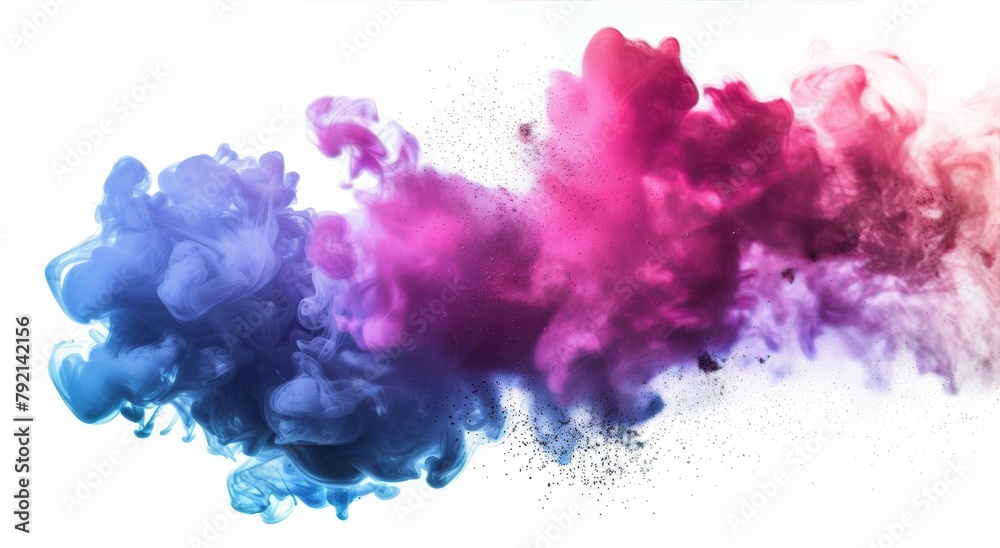 Colored Ink Mixing With Water