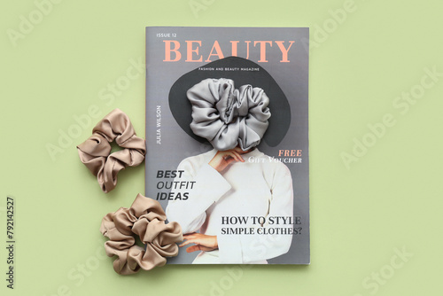 Trendy silk scrunchies with...