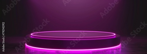 Glowing Purple Halo Around Round Object