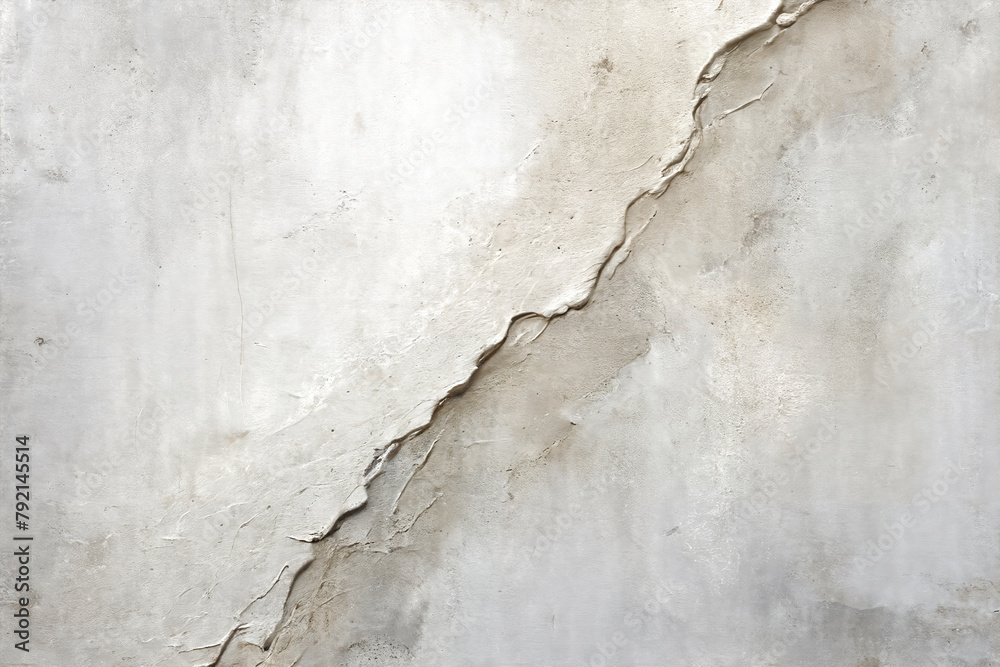 Fototapeta premium White concrete vintage and grunge-style wall with distressed aged surface