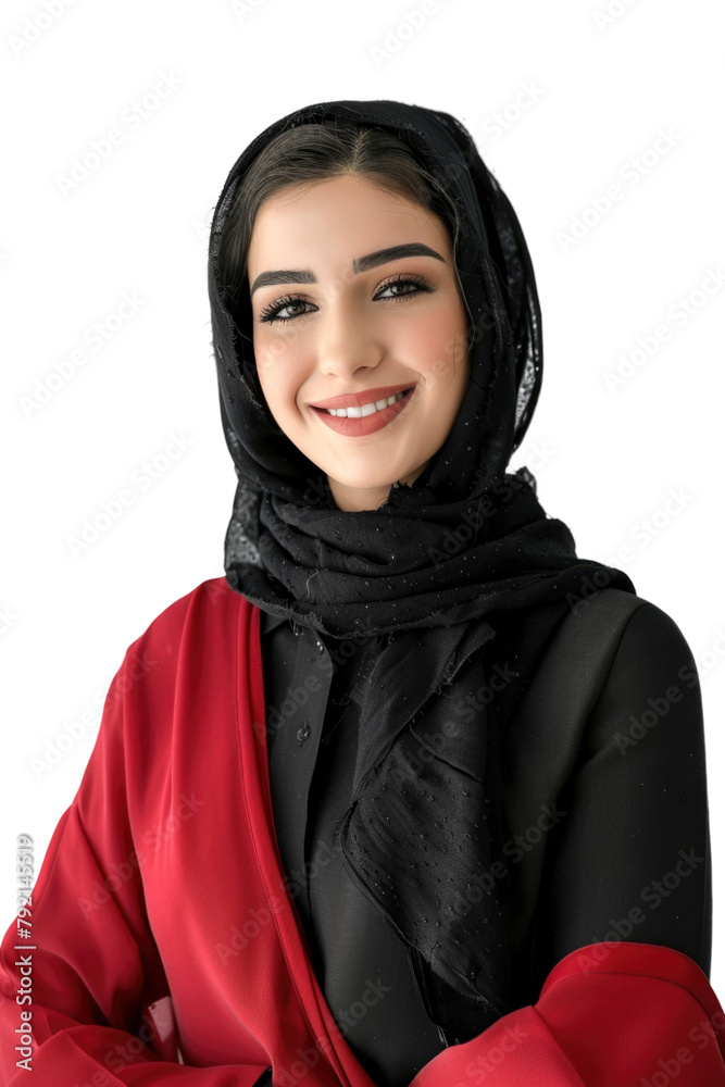 30s arab woman in transparent background 30s arab woman in transparent background