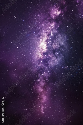 Purple and Black Background With Stars