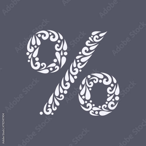 Percent sign.
