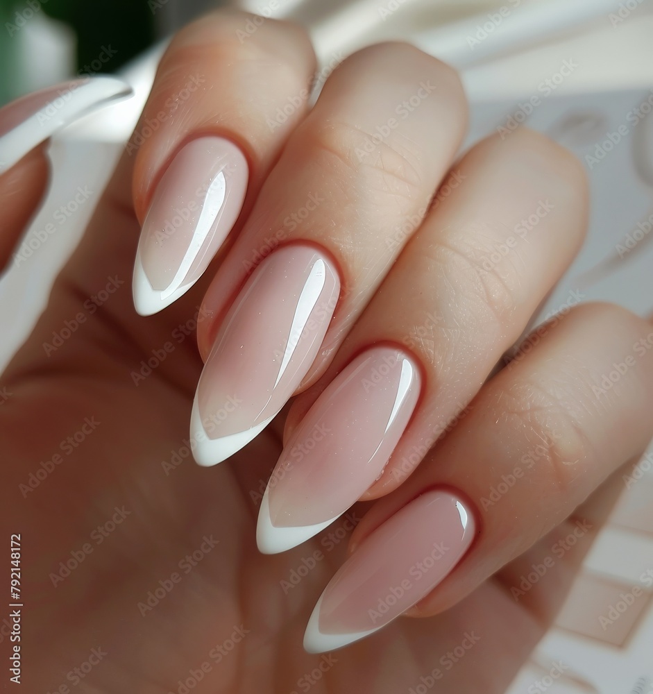 Womans Hand Showing Manicured Manicure