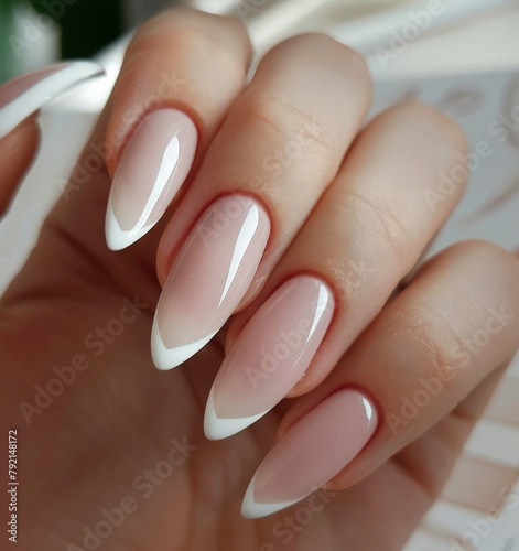 Womans Hand Showing Manicured Manicure