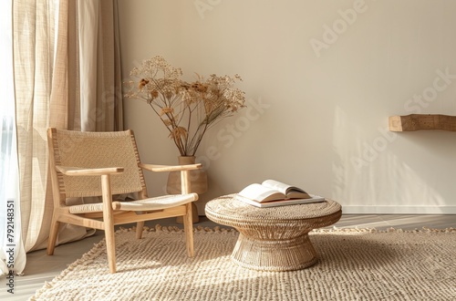 Living Room Featuring Chair and Round Rug