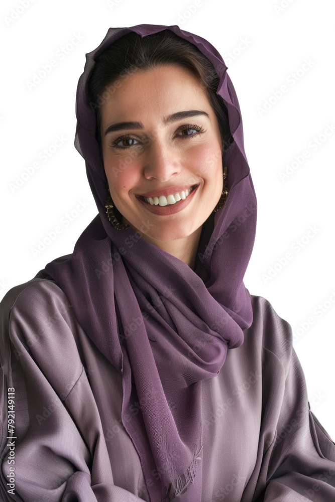 30s arab woman in transparent background 30s arab woman in transparent background