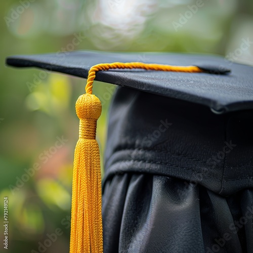 Graduation Cap With Tassel Hanging