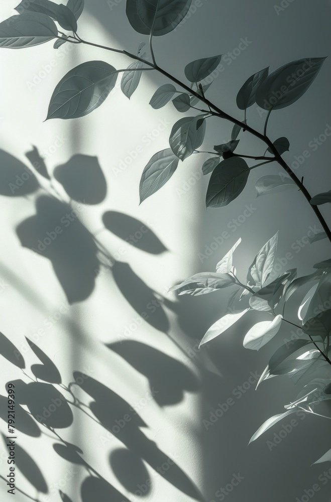 Shadow of a Plant on a Wall