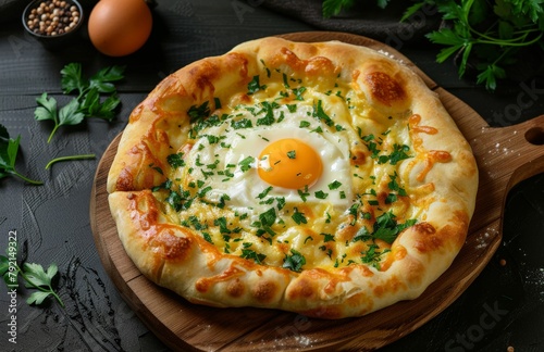 Pizza With Egg Topping