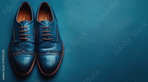 Blue Shoes With Brown Laces
