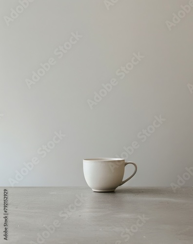 White Cup on Table