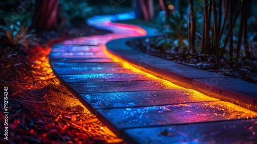 Illuminated Pathway in the Dark