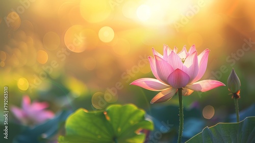 Conceptual photo about Lotus flower. 
