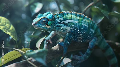Chameleon Climb, Jungle Hues photo