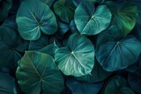 Abstract background of big green leaves - generative ai