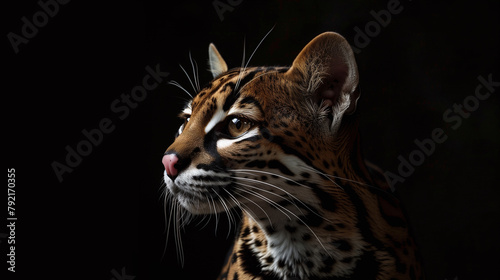 Spotted Wildcat Gaze, Intense Eyes © Kordiush