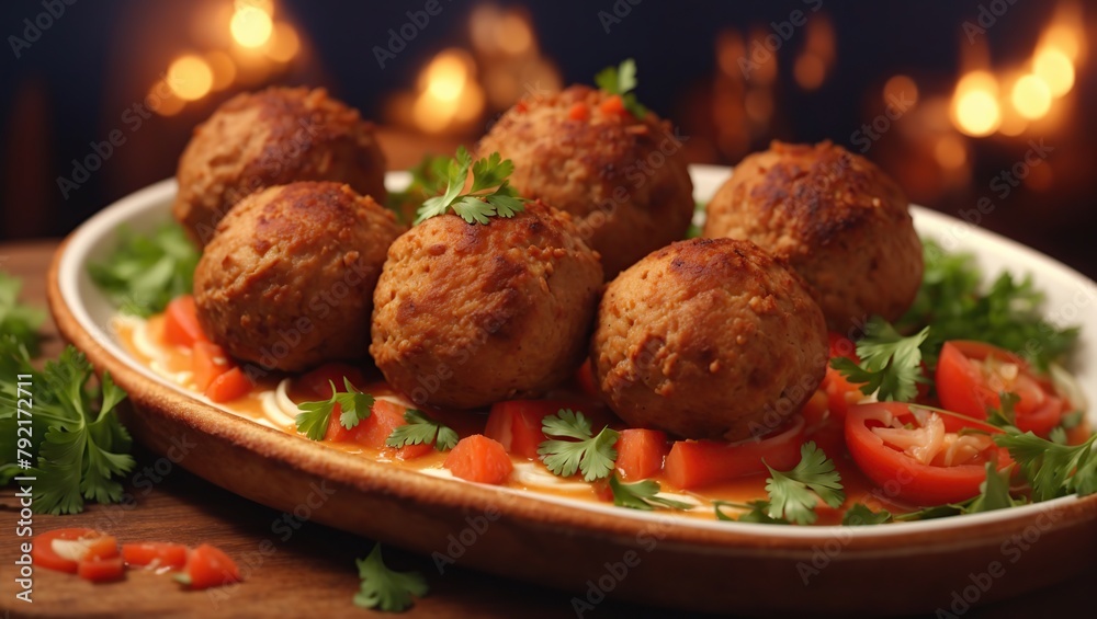 Very tasty kofta in orintal bread 