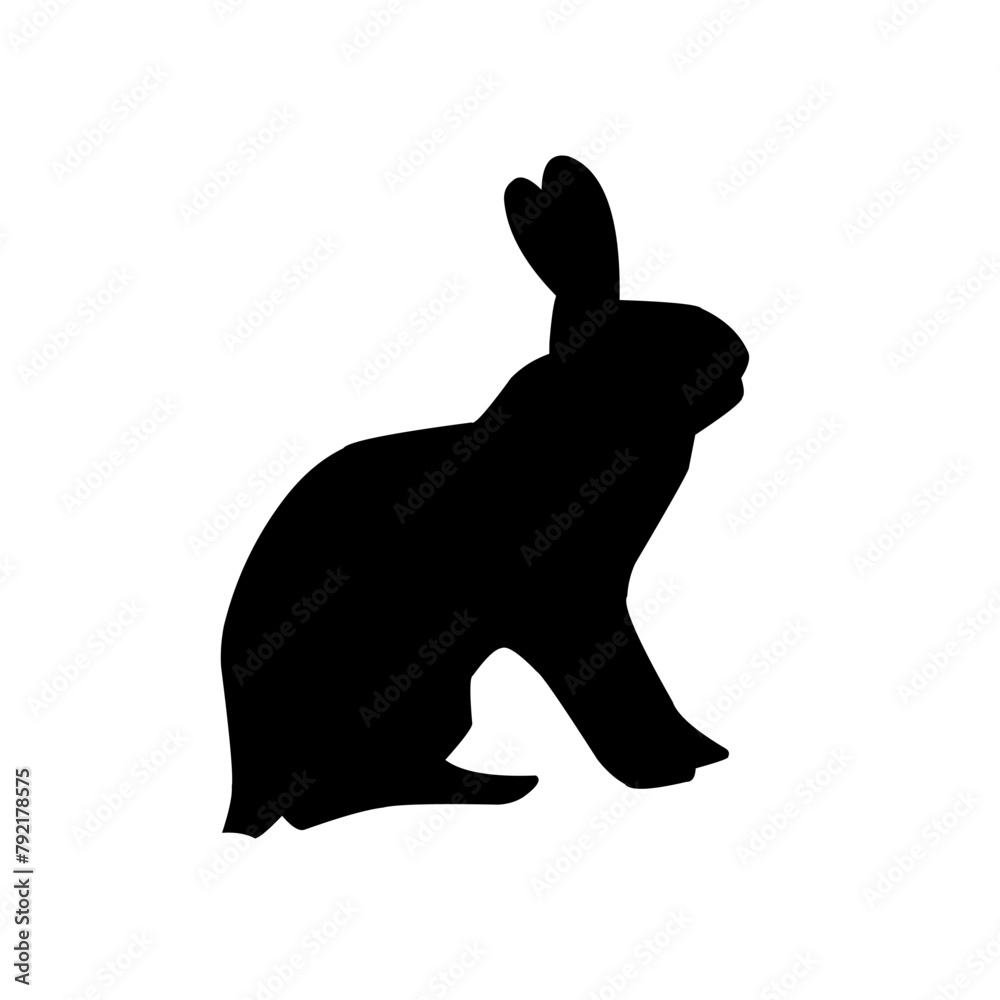 Black bunny silhouette collection, Various bunny poses isolated on white background. Ideal for Easter, pet themes, Creative designs, Minimalist rabbit vector, Modern elegance. Black bunny silhouette collection, Various bunny poses isolated on white background. Ideal for Easter, pet themes, Creative designs, Minimalist rabbit vector, Modern elegance.