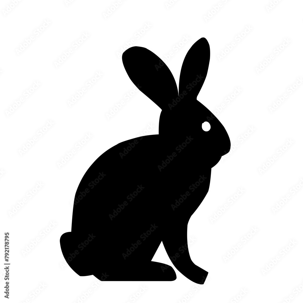 Black bunny silhouette collection, Various bunny poses isolated on white background. Ideal for Easter, pet themes, Creative designs, Minimalist rabbit vector, Modern elegance. Black bunny silhouette collection, Various bunny poses isolated on white background. Ideal for Easter, pet themes, Creative designs, Minimalist rabbit vector, Modern elegance.
