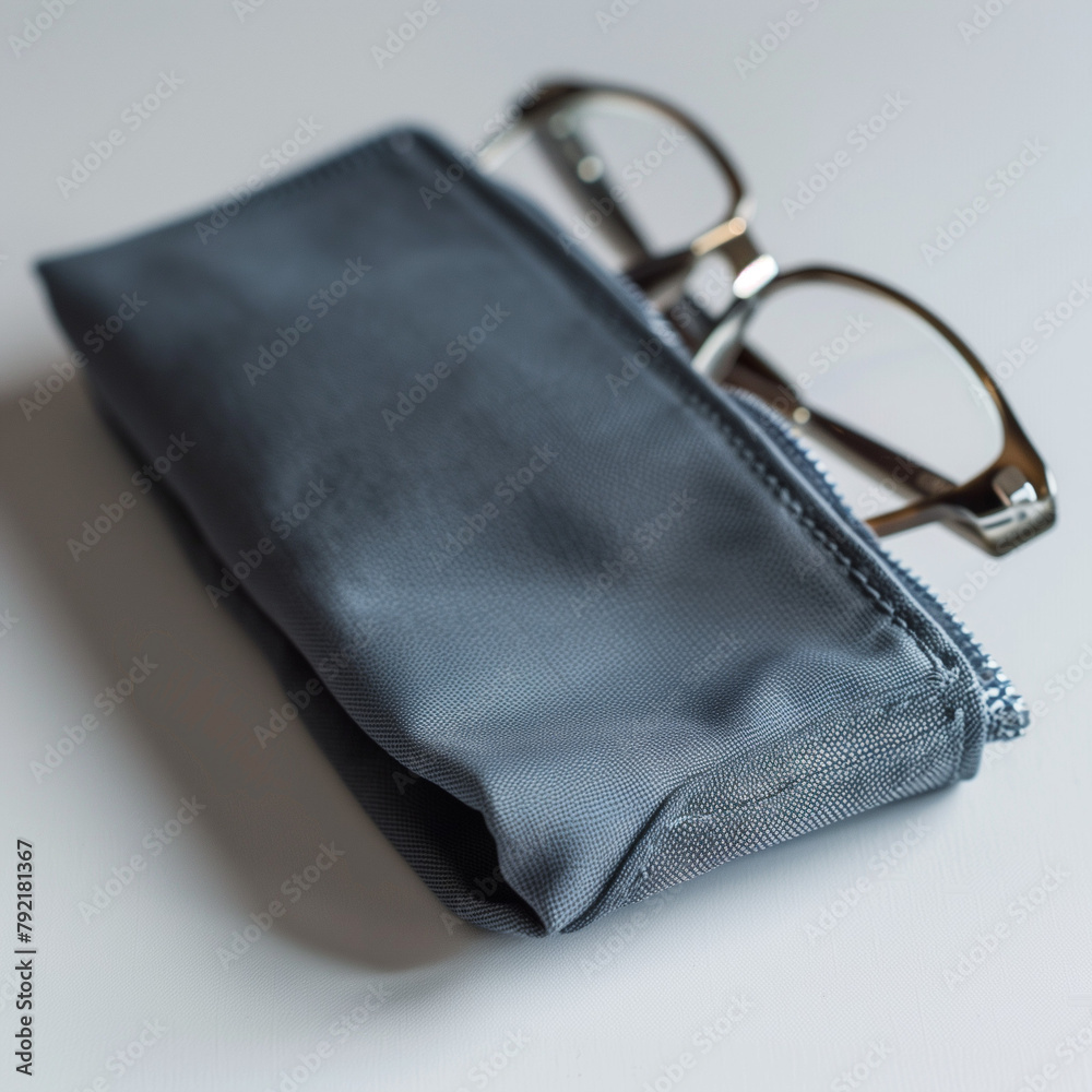 Sporty Glasses Case: Waterproof Nylon in Slate Gray Sporty Glasses Case: Waterproof Nylon in Slate Gray
