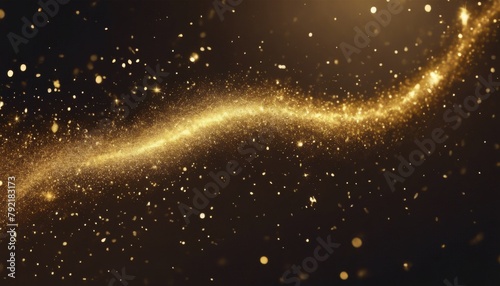 'glitter trail confetti shine sparks Gold Golden glowing comet tail glittering particles sparkling shimmer light wave. magic glistering wave particle'