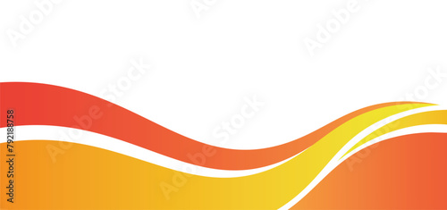 Abstract orange banner background. Graphic design banner pattern background template with dynamic curve shapes