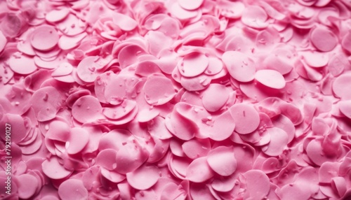  Pink close-up frosting texture background confetti icing dessert food cake cream sweet closeup colours abstract tasty sugar strawberry design bright macro delicious ce 