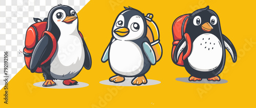 Penguins with Backpacks