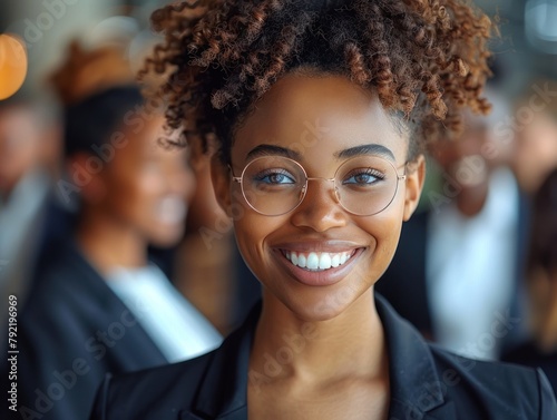 Smiling Woman With Glasses