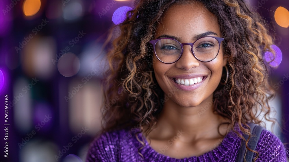 Smiling Woman With Glasses