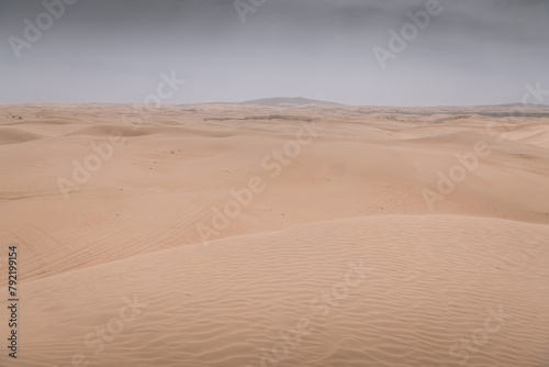 The sand hills in Ba Dan Ji Lin desert of Inner Mongolia  China