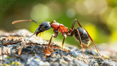 photo of single beautiful ant in nature © flora and fauna