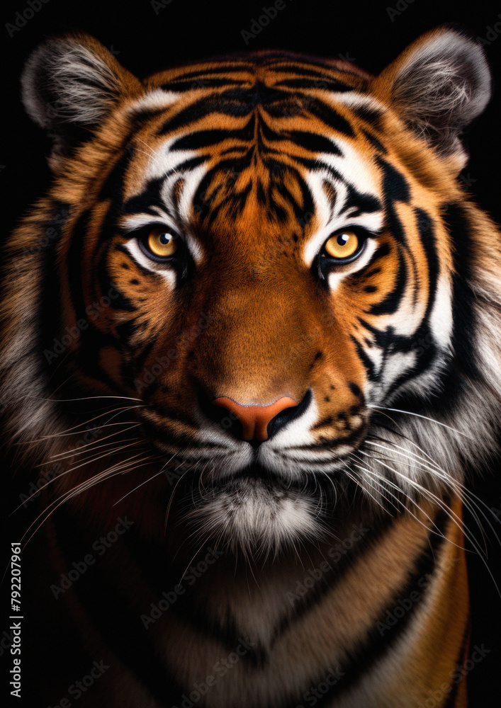 Majestic feline tiger created by AI