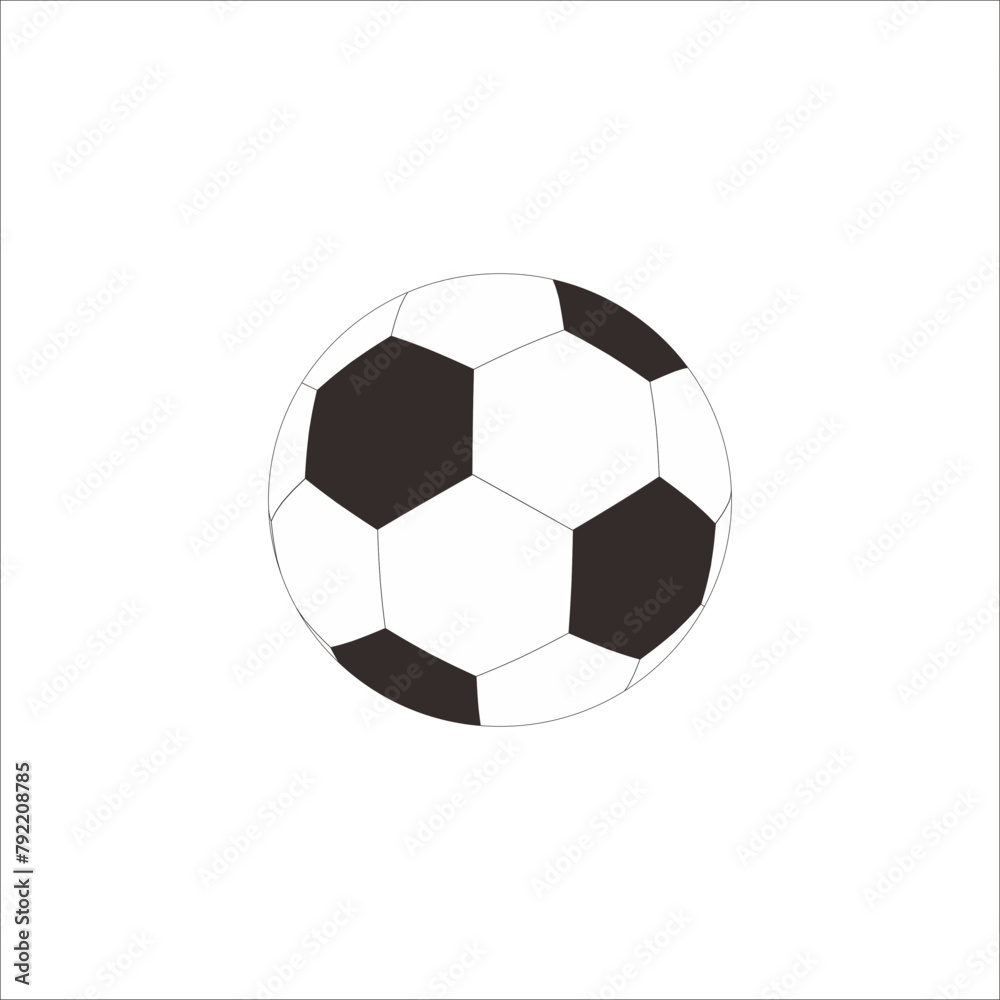team soccer ball vector, can be used as graphic design