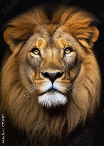Majestic feline lion created by AI