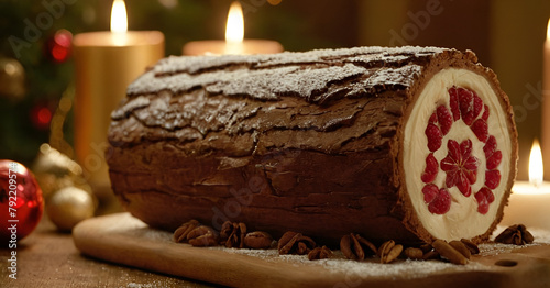 yule log cake