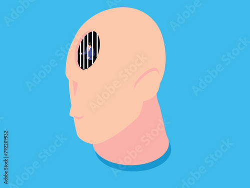 Businessman mind in jail