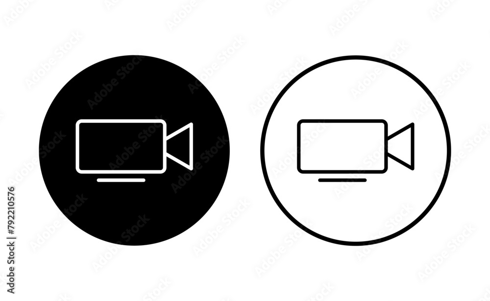 Video icon set. video camera icon vector. movie sign. cinema Video icon set. video camera icon vector. movie sign. cinema