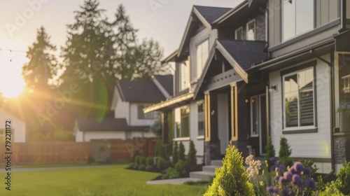 Wallpaper Mural Minimalistic blank mockup of a For Sale yard sign with space for agent contact information. . Torontodigital.ca