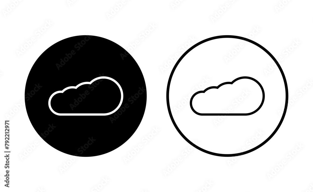 Cloud icon set. cloud vector icon Cloud icon set. cloud vector icon