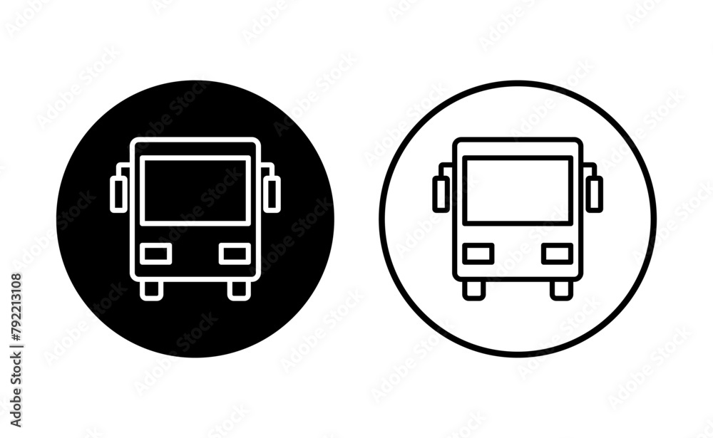 Bus icon set. bus vector icon Bus icon set. bus vector icon